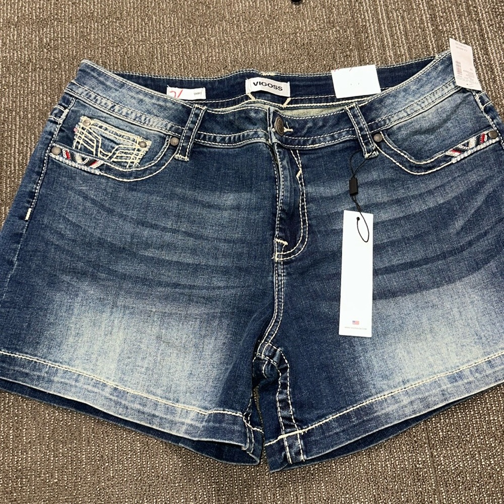 NWT Vigoss American Flag Heritage Fit Short